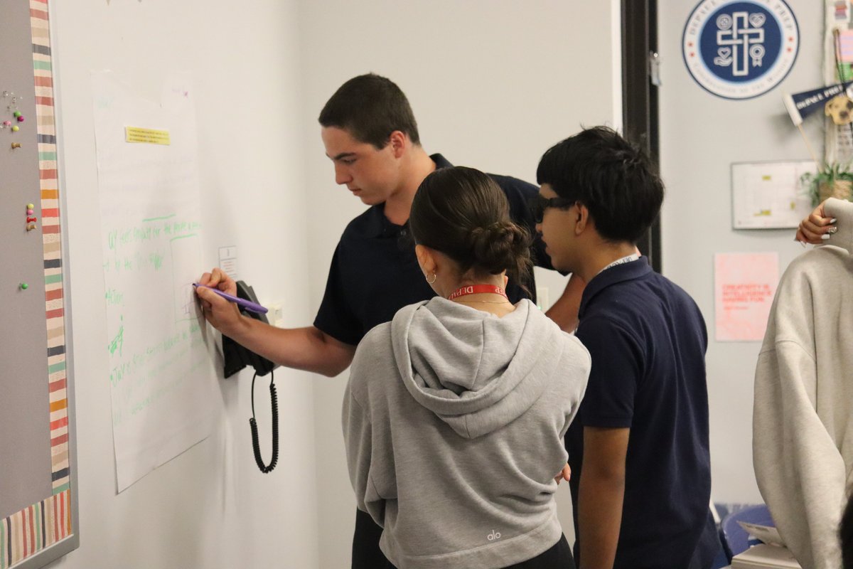 DePaulPrep's tweet photo. Members of the Class of 2030 spent the last few weeks making friends and tackling some incredible experiences - like dissecting a cow eyeball, discussing Patron Saints of Nothing, and reaching new heights on the ropes course at The Forge. https://t.co/mvDpeNR8Ec