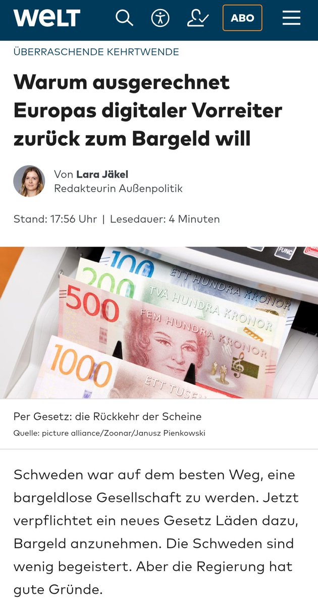 LilitThyra's tweet photo. Na sowas!...

Mit dem Bargeld geht  außerdem ein großes Stück Freiheit verloren!
Die EU könnte "unangenehmen Bürgern" ganz schnell den Zugang zu Geld sperren! https://t.co/iVzdmZFc5H