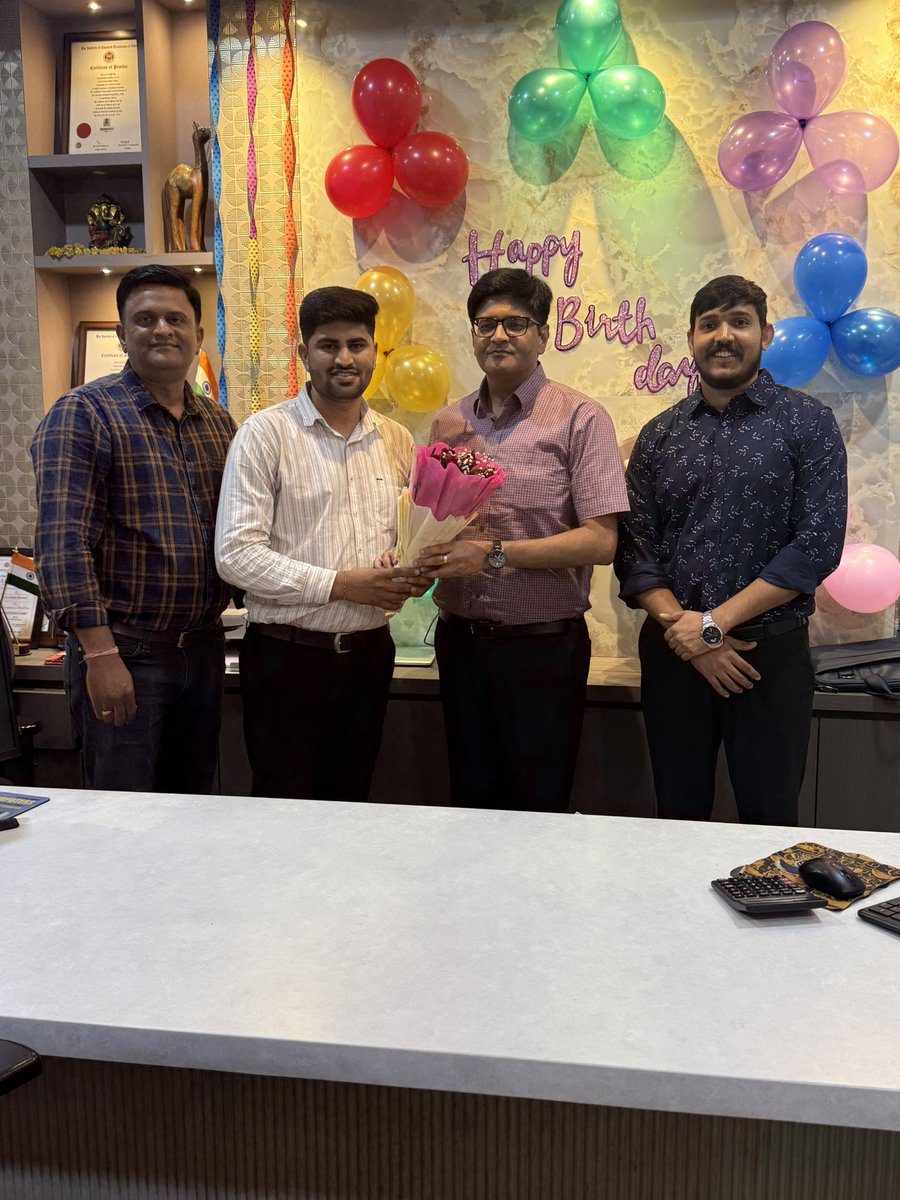 CAKamalKMishra's tweet photo. Celebrated the birthday of State President of CA Cell , CA Nitin Vyas Ji. 

Wishing you good health, happiness, and continued success. Your guidance, leadership, and constant encouragement inspire us all. Grateful for your support. Wishing you a very 

Happy Birthday 🎉🎂

#congress #CACell