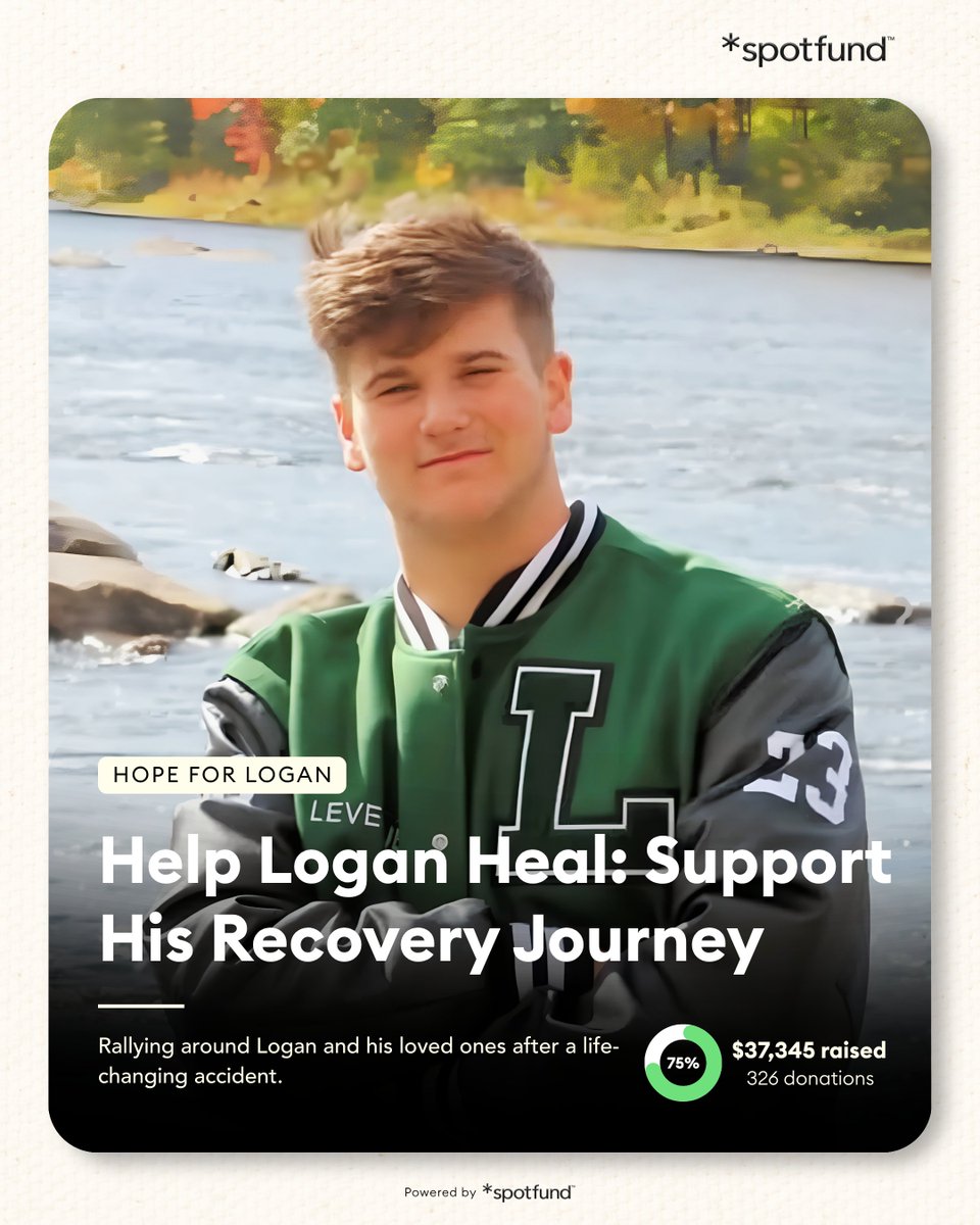 spotfund's tweet photo. 🩵 https://t.co/M33uVHOwoe

Show your love for Logan as he begins the long journey of recovery after a devastating accident. 🙏

Start your own fundraiser at https://t.co/msnv39ZvGX today.
#spotfund #spotfundcampaign #fundraising #crowdfunding #makingadifference https://t.co/RpCyO5TW28