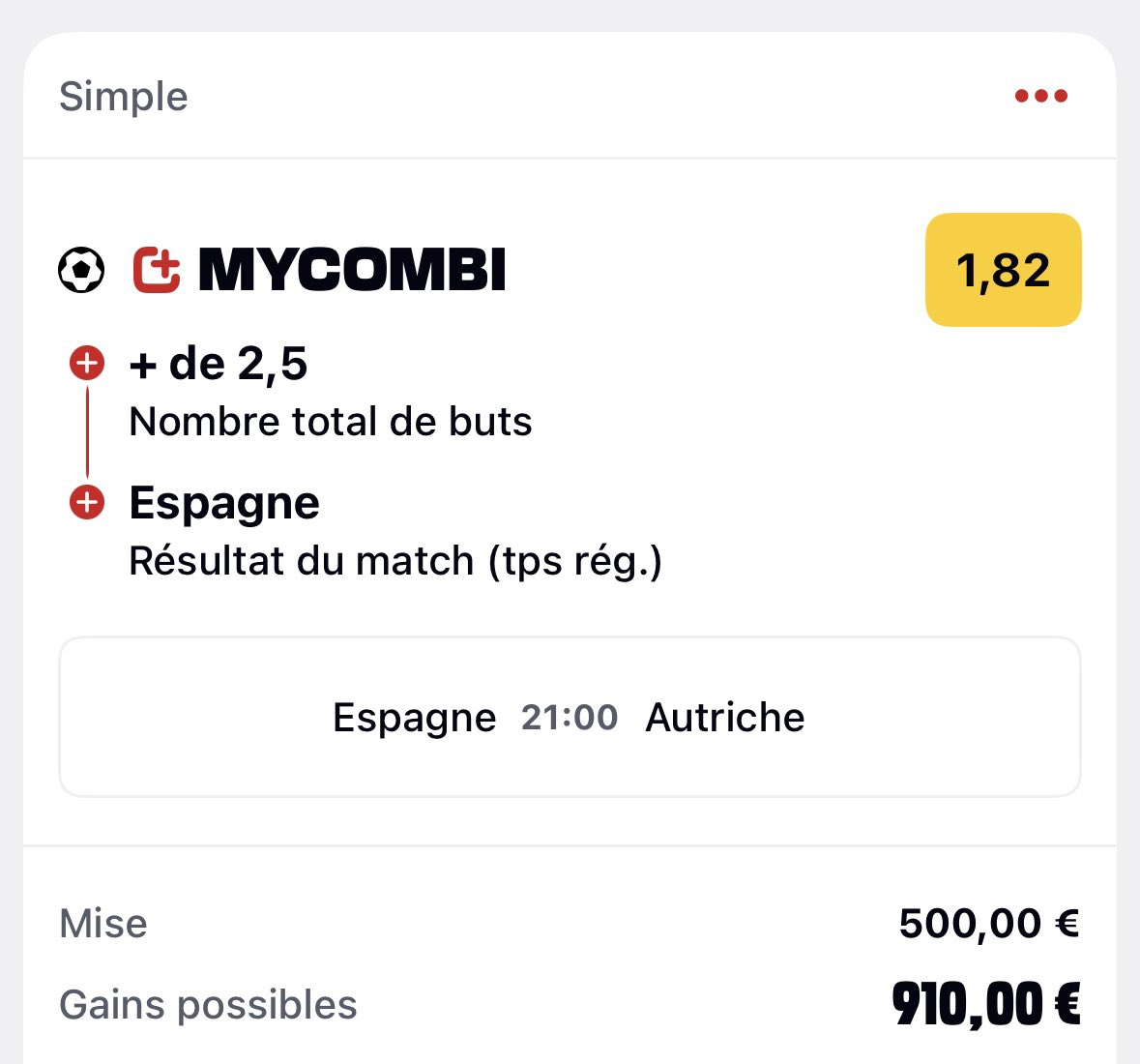 TotopronoBet's tweet photo. LA PAYE DU JOUR 🇪🇸🇦🇹 

Je vois des espagnols faire un très gros match pour monter en puissance au fur et à mesure du tournoi afin de confirmer son statut de « favori ». L’Autriche a quelques failles défensives, je les vois être en difficulté 🧨🎁

Bon match ✌🏼 https://t.co/bCbmNR6K1V