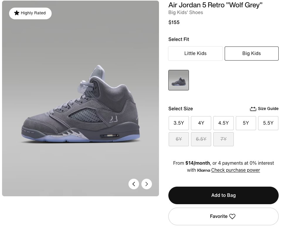 SOLELINKS's tweet photo. Ad: RESTOCK👌
GS Air Jordan 5 Retro ‘Wolf Grey’
=> https://t.co/ry6yB0We3f https://t.co/RljWg9qyxN