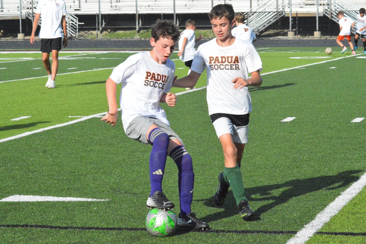 paduafranciscan's tweet photo. The Padua boys soccer team hosted its annual summer camp this week at Padua Stadium.
Current coaches and players led drills and games for #FutureBruins. The young student-athletes were taught lessons on individual skills, communication, teamwork and having fun while working hard at the same time.
#PaduaBruins