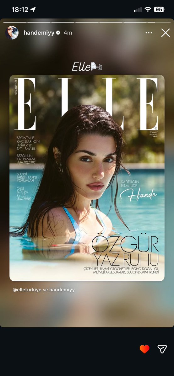 ErcelMiss's tweet photo. ELLE ☀️ #HandeErçel
#HandeXELLE https://t.co/cOihNFYJeI