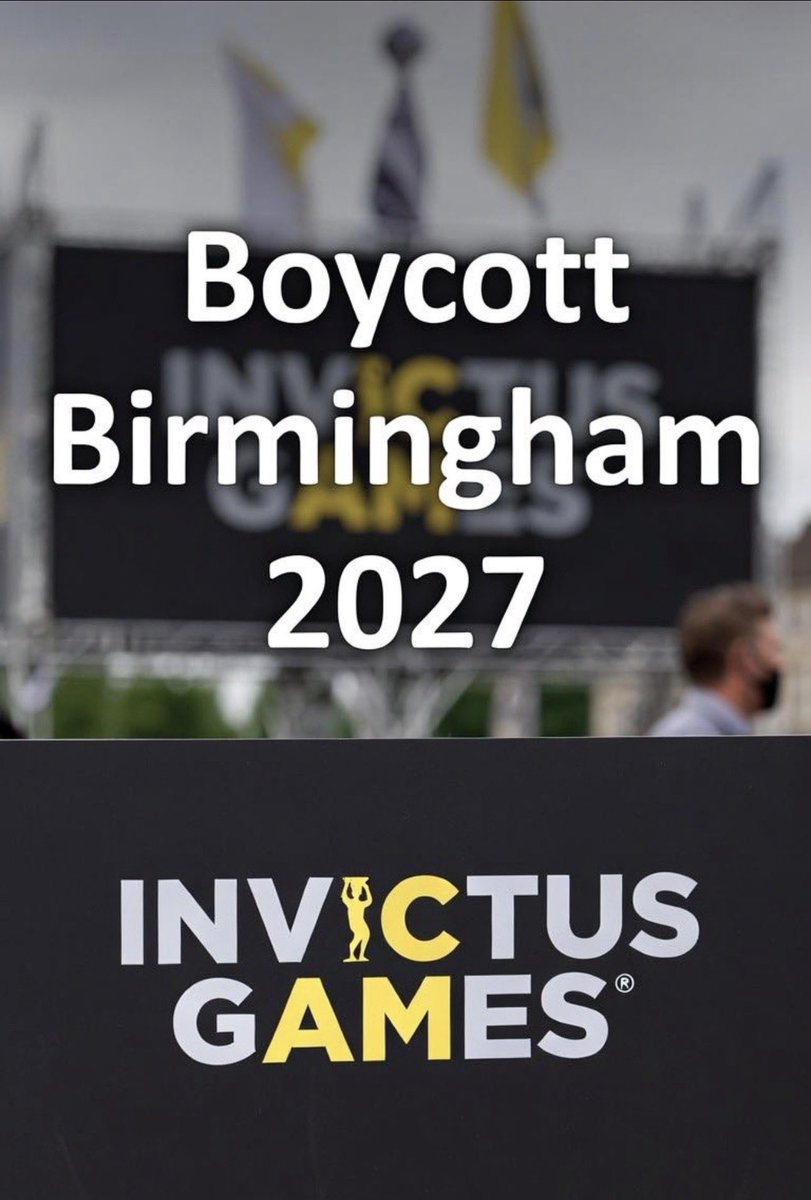 duchess_salty's tweet photo. Invictus Games Birmingham 2027
#BoycottInvictus
VETERANS DO NOT GO!
Prince Harry has just told the world you and ALL your families are in danger if he also attends.
Demand better representation for your veterans who have faced REAL threats and REAL danger and LOST LIMBS. https://t.co/ZhfVeByBAE