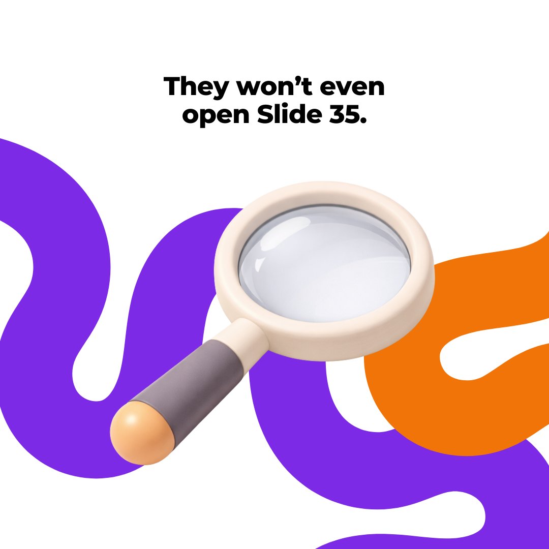 EquivestoInc's tweet photo. You worked hard on every slide. But investors are only human, and they skim.

Our Pitch Deck Review class helps you craft a deck that actually gets read. https://t.co/Iff2DCFynv