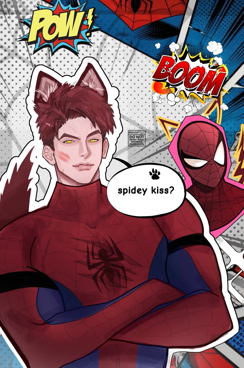 starsxav's tweet photo. spiderman kiss with valko (oh i miss him so much..)

#恋与深空  #Valko #WeWantValko #敖尹 #爱与高原 #Valko #JusticeForValko  #LoveAndDeepspace #LADS #BringValkoBack #SaveValko #BringBackValko https://t.co/UW9crV2bcf