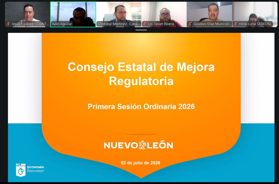 caintra_nl's tweet photo. En CAINTRA Nuevo León seguimos impulsando una agenda que reduzca la fricción administrativa y facilite el quehacer de nuestras empresas afiliadas.

Jesús Francisco López, nuestro Director de Relaciones Institucionales, participó en la Comisión Estatal de Mejora Regulatoria, encabezada por la Secretaria de Economía del estado, Betsabé Rocha, con un objetivo claro: menos trámites, más digitalización y mayor transparencia en los procesos de inspección. @Economia_NL  y @nuevoleon 

Desde nuestra participación en esta comisión, promovemos:

✅ Simplificación y digitalización de trámites
✅ Esquemas de inspección más eficientes, orientadores y no sancionadores
✅ Capacitación continua para que las empresas puedan cumplir con las normativas vigentes sin complicaciones

Agradecemos el espacio de diálogo y colaboración con el Gobierno de Nuevo León. Seguiremos trabajando para que la mejora regulatoria sea una realidad que impulse la competitividad y el crecimiento de nuestra industria.

#CAINTRA #MejoraRegulatoria #Pymes #NuevoLeón #Competitividad #SimplificaciónAdministrativa