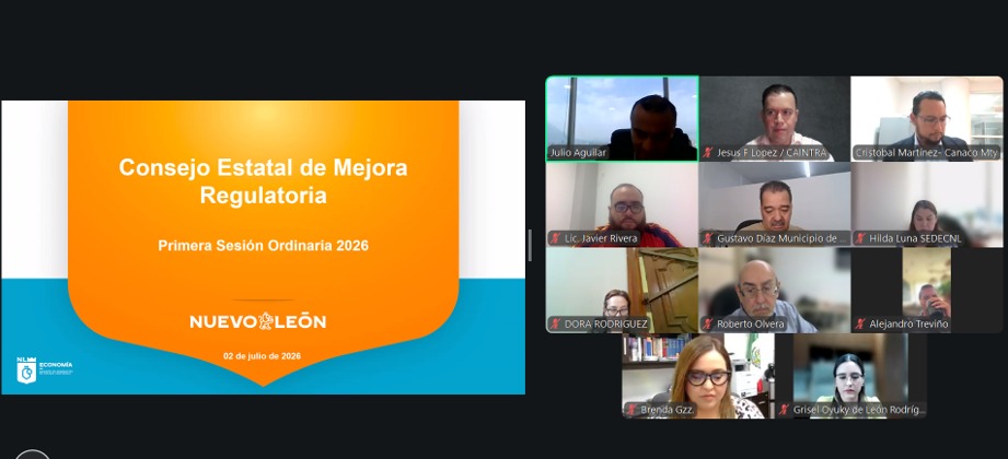 caintra_nl's tweet photo. En CAINTRA Nuevo León seguimos impulsando una agenda que reduzca la fricción administrativa y facilite el quehacer de nuestras empresas afiliadas.

Jesús Francisco López, nuestro Director de Relaciones Institucionales, participó en la Comisión Estatal de Mejora Regulatoria, encabezada por la Secretaria de Economía del estado, Betsabé Rocha, con un objetivo claro: menos trámites, más digitalización y mayor transparencia en los procesos de inspección. @Economia_NL  y @nuevoleon 

Desde nuestra participación en esta comisión, promovemos:

✅ Simplificación y digitalización de trámites
✅ Esquemas de inspección más eficientes, orientadores y no sancionadores
✅ Capacitación continua para que las empresas puedan cumplir con las normativas vigentes sin complicaciones

Agradecemos el espacio de diálogo y colaboración con el Gobierno de Nuevo León. Seguiremos trabajando para que la mejora regulatoria sea una realidad que impulse la competitividad y el crecimiento de nuestra industria.

#CAINTRA #MejoraRegulatoria #Pymes #NuevoLeón #Competitividad #SimplificaciónAdministrativa