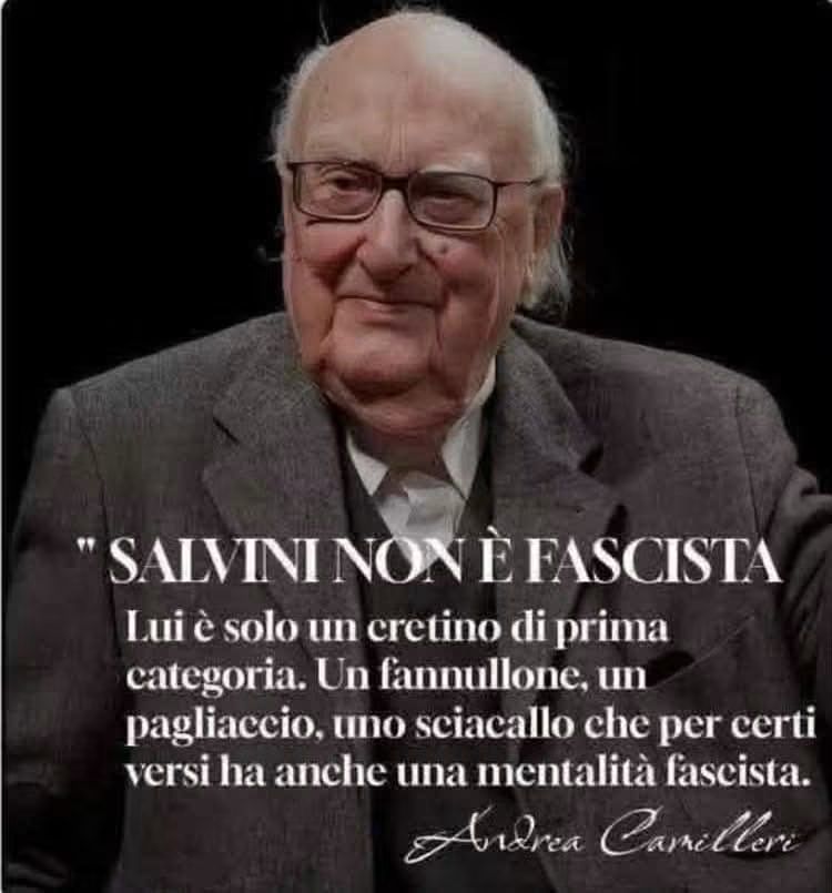 baffi_francesco's tweet photo. Le parole del maestro Camilleri sono una sentenza insindacabile. https://t.co/EM3kYR6SzU