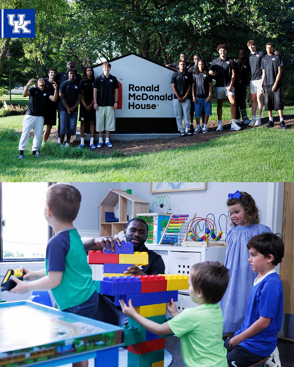 KentuckyMBB's tweet photo. We love getting to spend time with @rmhlexington 😊 https://t.co/I1yVAIU4TR