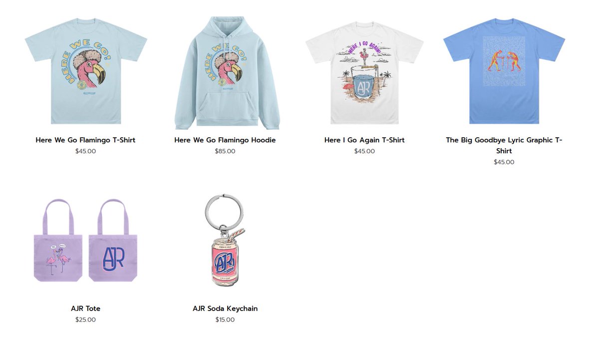FanofAJR's tweet photo. AJR summertime merch is now available in their store!! ☀️🩴 

Buy yours here: https://t.co/N3pHNABXXY https://t.co/GWOFKtsJE5