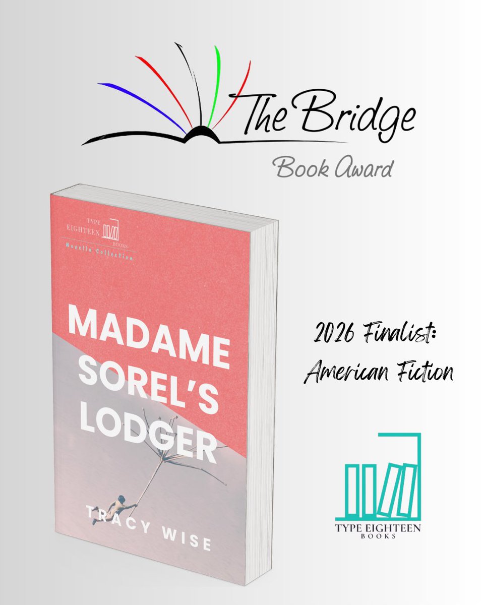 TypeEighteenBks's tweet photo. We've got big news! Congratulations to Tracy Wise
for her nomination as a finalist for The Bridge Book Award. Read more about this amazing recognition for Madame Sorel's Lodger: https://t.co/XoUzOGZv2H
#bookawards #booksintranslation #greatreads #bookrecs #WhatToRead #fiction https://t.co/meXFZRRnXc