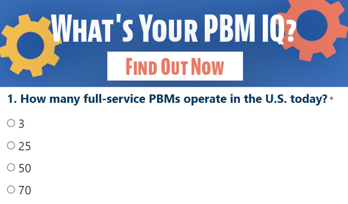 pcmanet's tweet photo. ✅ Pop Quiz! ❌

PBMs have been a big part of the health care conversation lately. But how well do you really know them?  

👉 Take the quiz now and see how you stack up: https://t.co/0o8Rc3UN7b https://t.co/TNvPYg44RM