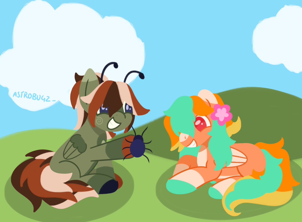 astrobugz_'s tweet photo. the bug ponies!!
(AF attack for @/RelaxedSodaa)
#mlptwt #mlpart https://t.co/2j7qJW3DBK