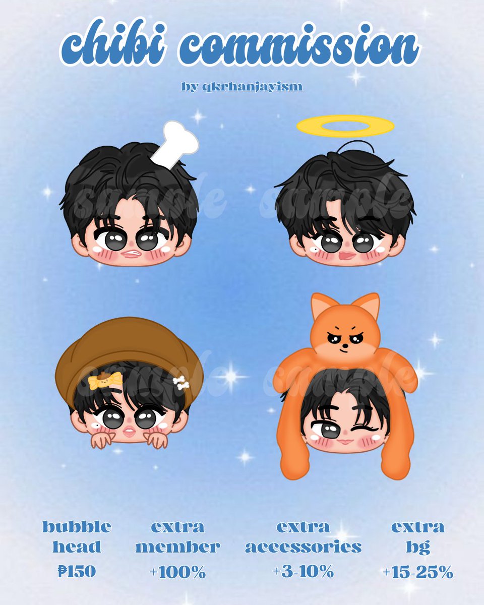 ⋆.˚ ୨ৎ commission open ୨ৎ ⋆.˚ I'll be opening my chibi art commission ...
