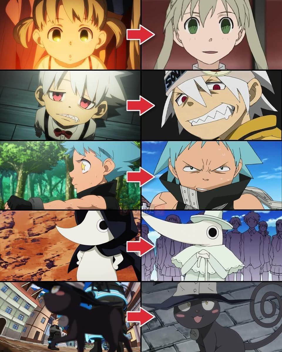 anime_shots's tweet photo. Fire Force                   Soul Eater https://t.co/DZEC7CPMKw