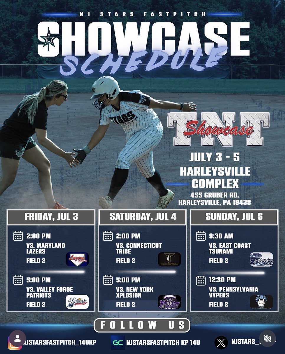 LaylaHandcox29's tweet photo. LETSS GOO!!Getting this week started on Friday at the TNT showcase in Quakertown,PA. Down below is our schedule⭐️⬇️ https://t.co/6GsvZKKVmL