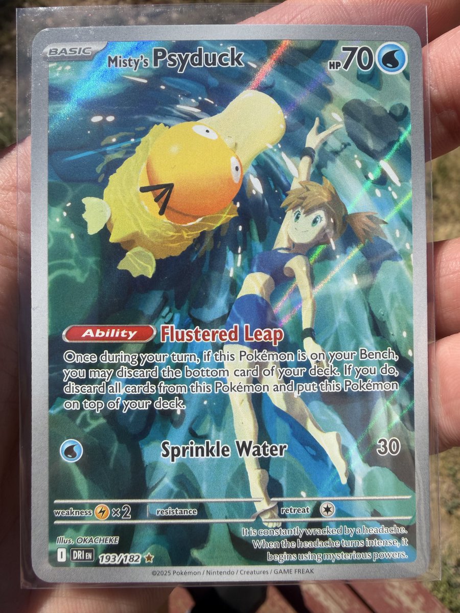 BrookGB's tweet photo. Very nice!!  Centering is derping out, but I have wanted this Psyduck!! https://t.co/HbDIb7nKKa