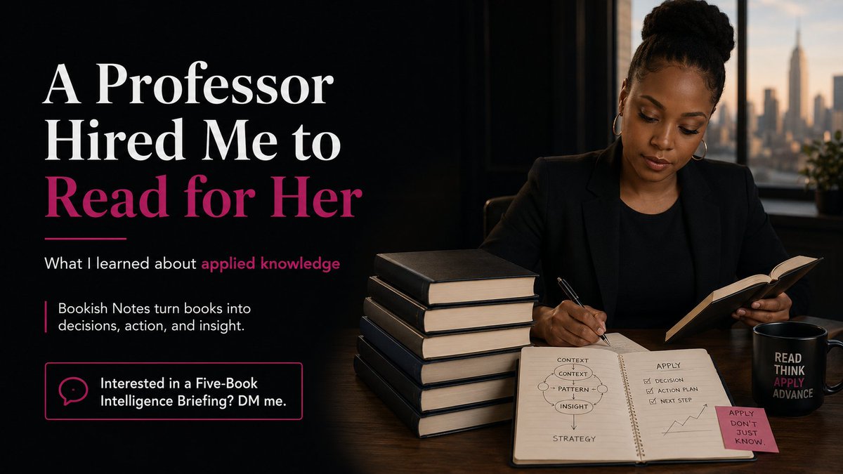 avilbeckford's tweet photo. I just published A Professor Hired Me to Read for Her. Here’s What I Learned About Applied Knowledge https://t.co/7awoysgmhq @avilbeckford https://t.co/2H3xz0L79G