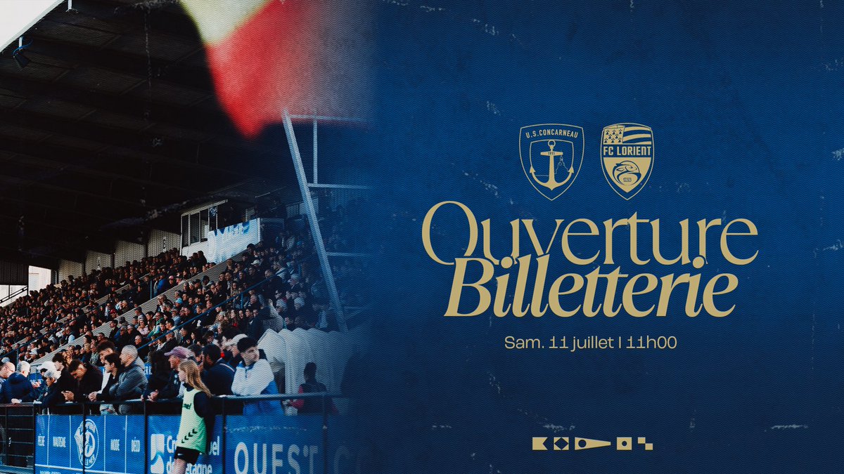 USConcarneau's tweet photo. Le premier match de prépa’, c’est le 11 juillet à Guy Piriou ! 

Les Thoniers recevront les Merlus pour cette première rencontre estivale, le samedi 11 juillet à 11 h.

🎟️ https://t.co/hcgaRmEEEX https://t.co/2KcXwanD1I