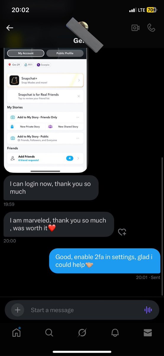 mustafaakaba's tweet photo. Snapchat hacking fast hack on telegram channel ‌ ‌   I hack all social media recovery and access to iCloud, let’s spy her now ans check what she got on her eyes 👀 only ($)€

 #snaphack  #nolimit #momson #nsfwtwtًًً 
#Snapgod‌ #MonkeyApp     #teenage‌ {}($})( https://t.co/HrhbfwovFy