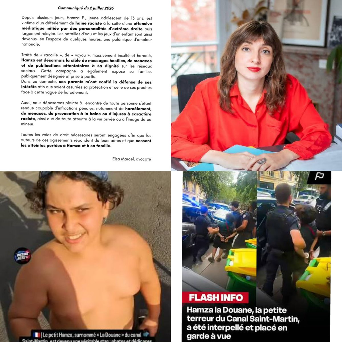 PNerval's tweet photo. Billet d'humeur par Pierre Nerval
Le harceleur… harcelé

Décidément, notre époque ne manque pas d'imagination.
Hier encore, Hamza, surnommé «la Douane», faisait parler de lui pour ses vidéos où il rackettait, intimidait, insultait, arrosait des passants, s'introduisait chez des particuliers, dégradait des biens et provoquait les forces de l'ordre avec une insolence devenue presque banale.
Aujourd'hui, changement de scénario.
Le voilà présenté comme... la victime.
Ses parents ont confié sa défense à une avocate connue pour ses engagements militants à gauche, laquelle dénonce désormais une prétendue campagne de haine raciste, un harcèlement insupportable et des atteintes à la dignité de son client.
Le monde à l'envers.
On en viendrait presque à oublier pourquoi ce garçon est devenu célèbre.
À les entendre, il ne serait plus question des habitants terrorisés, des commerçants excédés, des passants humiliés ou des riverains qui n'osaient plus traverser certains endroits.
Non.
Le véritable scandale serait désormais les commentaires publiés sur les réseaux sociaux.
On imagine volontiers la scène.
- «Maître, mon client rackettait les gens avec un pistolet à eau.»
- «Ce n'est pas du racket, c'est une construction sociale.»
- «Il insultait les passants.»
- «C'est une incompréhension culturelle.»
- «Il cassait, volait, menaçait...»
- «Vous voyez bien : il est victime du racisme systémique.»
Circulez, il n'y a plus rien à voir.
Au passage, si ce sont réellement ses parents qui ont mandaté un avocat, beaucoup découvriront avec soulagement qu'il a bien des parents. On aurait presque fini par en douter tant leur silence semblait assourdissant lorsque leur fils transformait un quartier en terrain de jeu pour petit caïd.
Et si, comme certains le supposent, l'avocate s'est elle-même empressée de prendre le dossier, l'opération est habile : une exposition médiatique nationale, une cause militante bien identifiée et un dossier qui garantit des plateaux de télévision.
...
Pendant ce temps, les véritables victimes, elles, continuent de compter les insultes, les intimidations, les dégradations et la peur quotidienne.
Le plus inquiétant n'est peut-être pas le comportement de ce garçon de treize ans.
Le plus inquiétant est cette mécanique désormais bien huilée qui consiste à déplacer systématiquement le débat.
On ne parle plus des actes.
On parle des réactions aux actes.
Le délinquant devient victime.
Les victimes deviennent suspectes.
Les citoyens qui dénoncent les faits deviennent les accusés.
Et l'on brandit immédiatement les accusations de racisme pour éviter de répondre à une question pourtant simple :
Pourquoi des habitants devraient-ils supporter qu'un quartier soit confisqué par une poignée de voyous ?
Non, qualifier un comportement de délinquant n'est pas du racisme.
...
Entrer chez une personne sans y être invité, voler un téléphone, dégrader des véhicules, racketter des passants, lancer des objets, provoquer les policiers ou imposer sa propre "taxe" n'est pas une identité. C'est un comportement.
Et un comportement se juge sur les actes, non sur l'origine de celui qui les commet. Il mérite une réponse judiciaire, pas une opération de communication.
Ce que les citoyens attendent. ce n'est pas une opération de communication ni des procès d'intention, mais une réponse judiciaire ferme, impartiale et efficace. Dans un État de droit, ce sont les faits qui doivent être jugés, pas les prétextes invoqués pour les excuser.
...
À force de transformer chaque auteur de violences en victime potentielle et chaque victime en coupable présumé, on finit par rendre la justice totalement illisible.
Puis les mêmes s'étonnent que les Français perdent confiance dans les institutions.
...
En réalité, ce dossier raconte moins l'histoire d'un adolescent que celle d'un système qui refuse obstinément de nommer les responsabilités lorsqu'elles dérangent son logiciel idéologique.

Et, une fois de plus, ce sont les honnêtes citoyens qui paient la facture.

Pierre Nerval