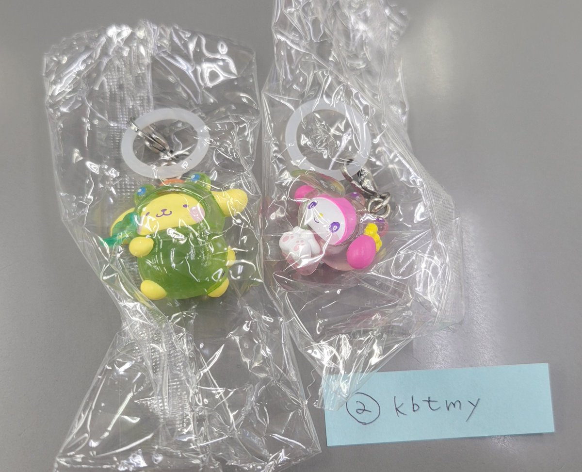 kbtmy's tweet photo. 交換 けろけろパーティめじるしアクセサリー ガチャガチャ ケロケロ

譲➡ポムポムプリン、マイメロディ(マイメロ)

求➡クロミ×2

郵送での同日発送を希望しております🏣
未開封ですが両方顔に汚れがあります💦
ご理解いただける方、お気軽にお声がけ下さい🙂‍↕️⟡.· https://t.co/6cJIkaX5SJ