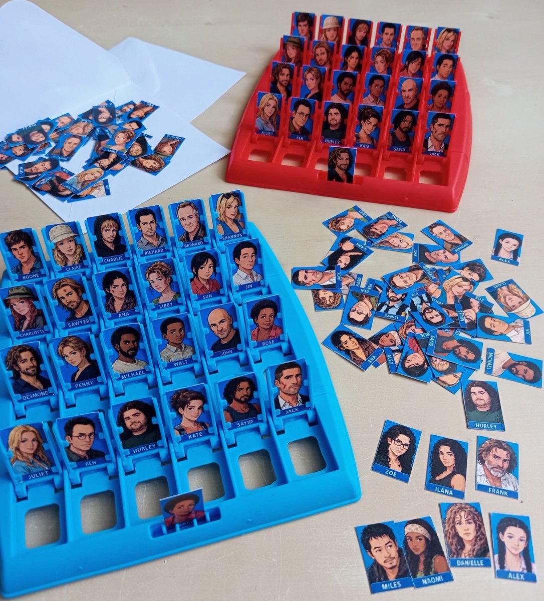 TheLOSTworld_'s tweet photo. A classic "Guess Who?" game with characters from LOST. https://t.co/IEqCj2bG1I