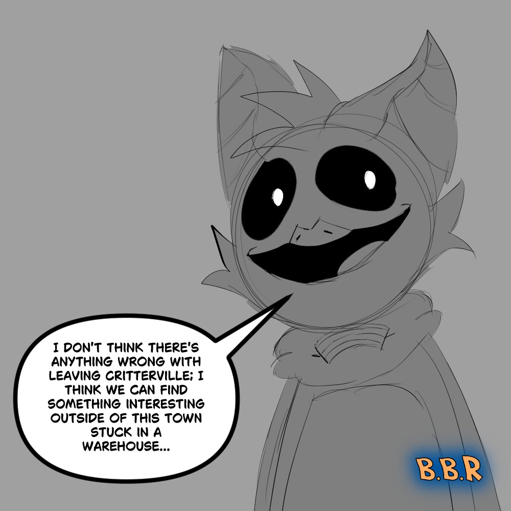 BBR_4625's tweet photo. I think Gloomy encountered a peculiar guest. It's not an employee, it's not a Critter, so...who is it?
#GloomyGlumbat belongs to @Darknetic2
#RejectedCritters #PoppyPlaytime #SmilingCritters #NightmareCritters #GloomyGlumbat #SunlyandMoonly #Sunly #Moonly https://t.co/gqCyhypfxv