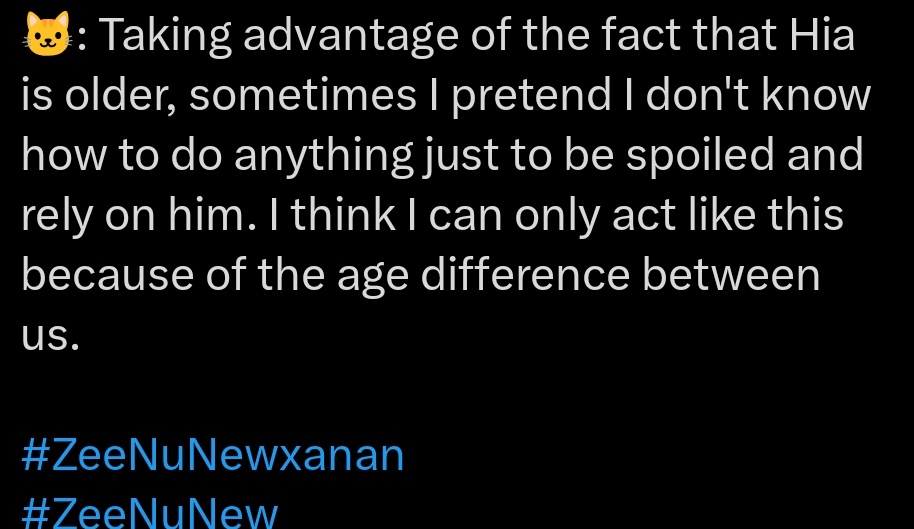 eva_blanky's tweet photo. Not #nunew admitting that he likes to take advantage of #zeepruk I really hope one day Zee will find someone who will be his equal partner and not someone who constantly uses him for his own good. You could think that with age nunew will be more mature but no, he's still https://t.co/OHCZzDEaNk