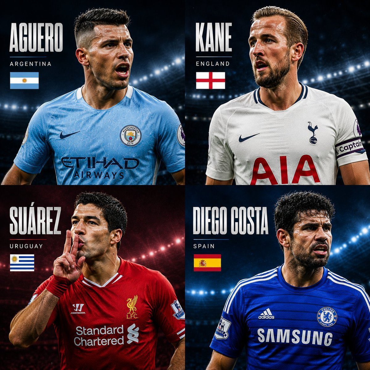 JuanHeart2016's tweet photo. Pick one striker here to lead your team. https://t.co/DGExyeYiDe