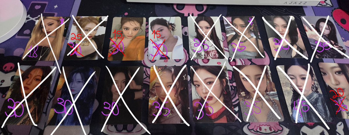 Lilyning__'s tweet photo. – BIG DROP NINGNING ! 🪷 

• Valor na imagem + Frete fixo (14)
• cards marcados com * estão avariados mas ja estão com o valor descontado
• Prazo de envio de 3 semanas (envios feitos aos sábados)
• VALORES MODIFICADOS!!!
• RESERVO!!

📎 Vendo Venda Drop Aespa Ningning https://t.co/UmHGPJZokI