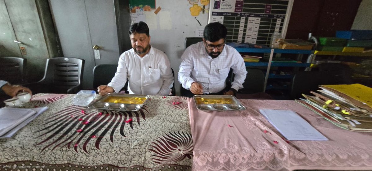 CollectorBharch's tweet photo. આજરોજ ઝઘડિયા તાલુકાના ખાલક ગામની પ્રાથમિક શાળાની મુલાકાત લીધી.

🔹 વિદ્યાર્થીઓના શિક્ષણની ગુણવત્તાની સમીક્ષા કરી.
🔹 PM POSHAN યોજના અંતર્ગત પીરસવામાં આવતા ભોજનની ગુણવત્તાની ચકાસણી કરી.

@CMOGuj @InfoGujarat @revenuegujarat https://t.co/xah5m4mrPd