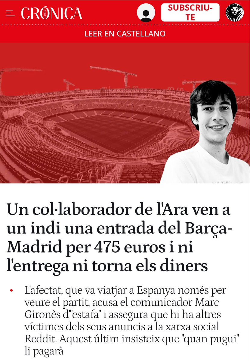 BernatCastro87's tweet photo. Vinga, ja esteu trigant a cascar-lo fora del club per deixar lloc a gent honrada, @FCBarcelona_cat.

Fins la pollíssima d'aquesta XUSMA. https://t.co/MfplZPgJfn