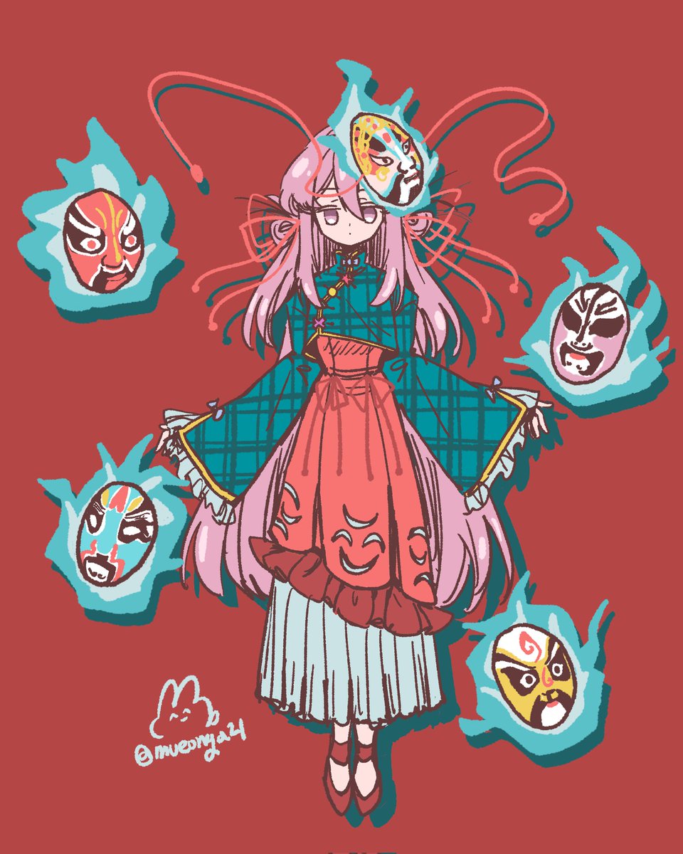 mueonga21's tweet photo. #東方Project　#秦こころ
チャイニーズ風アレンジ https://t.co/ipyWmbjZj9