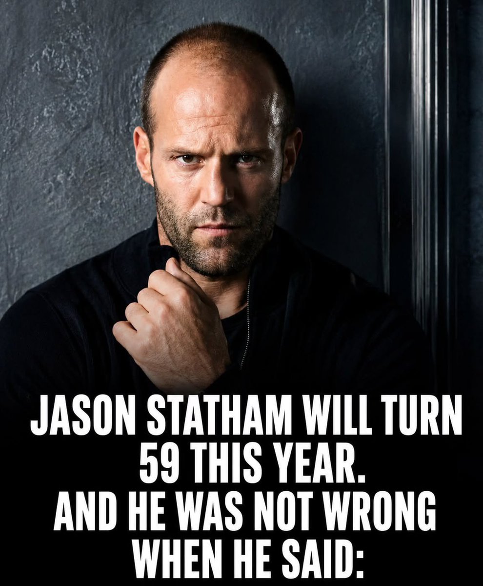 DadsBible_'s tweet photo. Jason Statham will turn 59 this year.
And he was not wrong when he said: https://t.co/87cAOI44MM