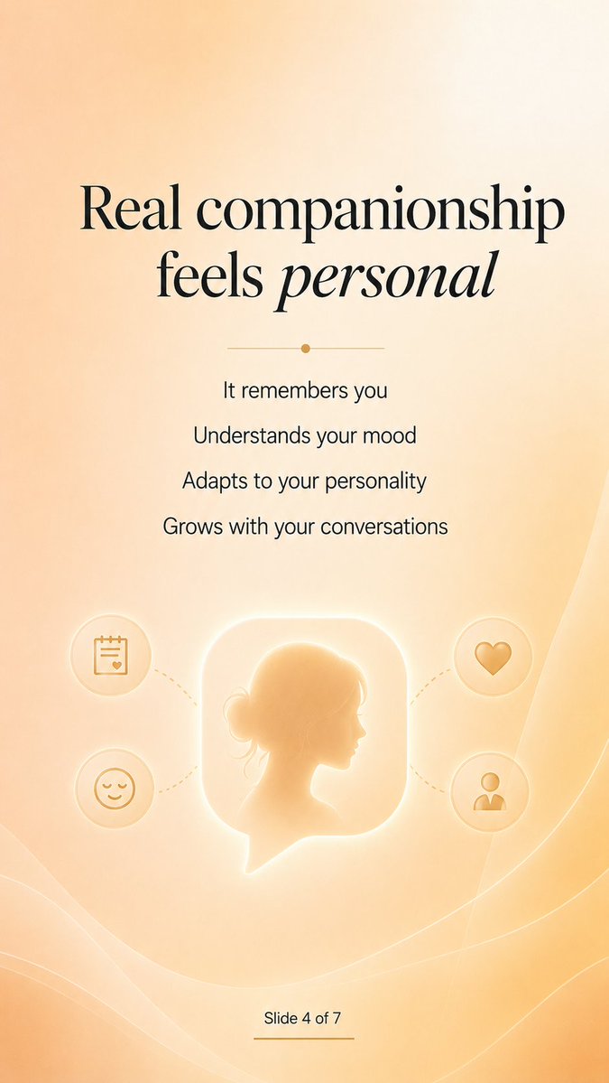 bluemagikSGO's tweet photo. Most AI companion apps give everyone the same characters.
MyBabe AI is different.
You create your own companion, shape their personality, and build a private connection that feels personal over time.
Not shared.
Not generic.
Yours.
#MyBabeAI #AICompanion #AIChat #AIFriend #VirtualCompanion #DigitalCompanion #FutureOfAI #ArtificialIntelligence #AITools #AIStartup #ConsumerAI #AppStore #GooglePlay