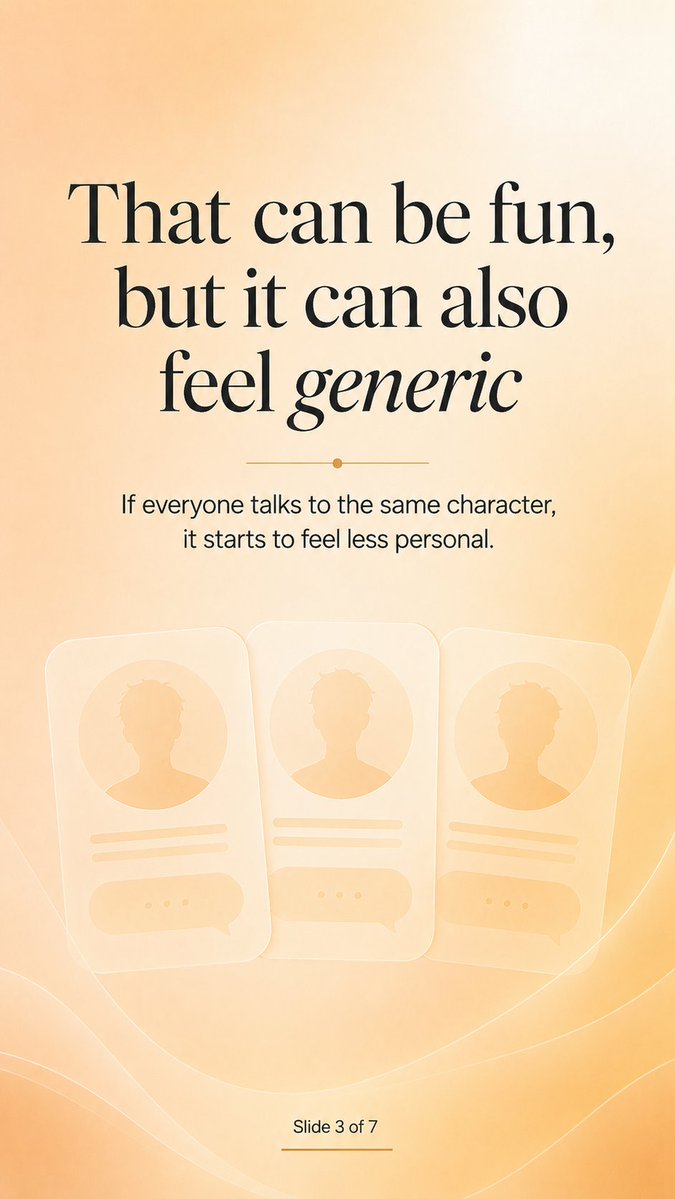 bluemagikSGO's tweet photo. Most AI companion apps give everyone the same characters.
MyBabe AI is different.
You create your own companion, shape their personality, and build a private connection that feels personal over time.
Not shared.
Not generic.
Yours.
#MyBabeAI #AICompanion #AIChat #AIFriend #VirtualCompanion #DigitalCompanion #FutureOfAI #ArtificialIntelligence #AITools #AIStartup #ConsumerAI #AppStore #GooglePlay