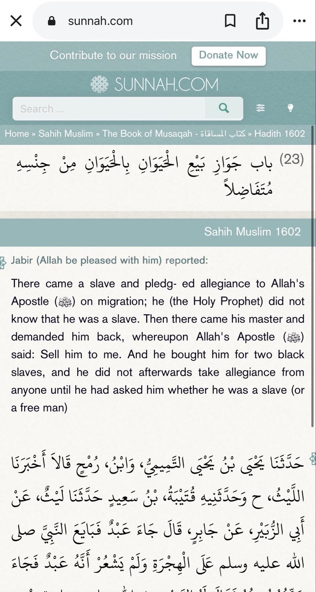 HumbleFlow's tweet photo. Your prophet was so racist he traded two black slaves for one non-black slave. https://t.co/FYwPMDzBvK