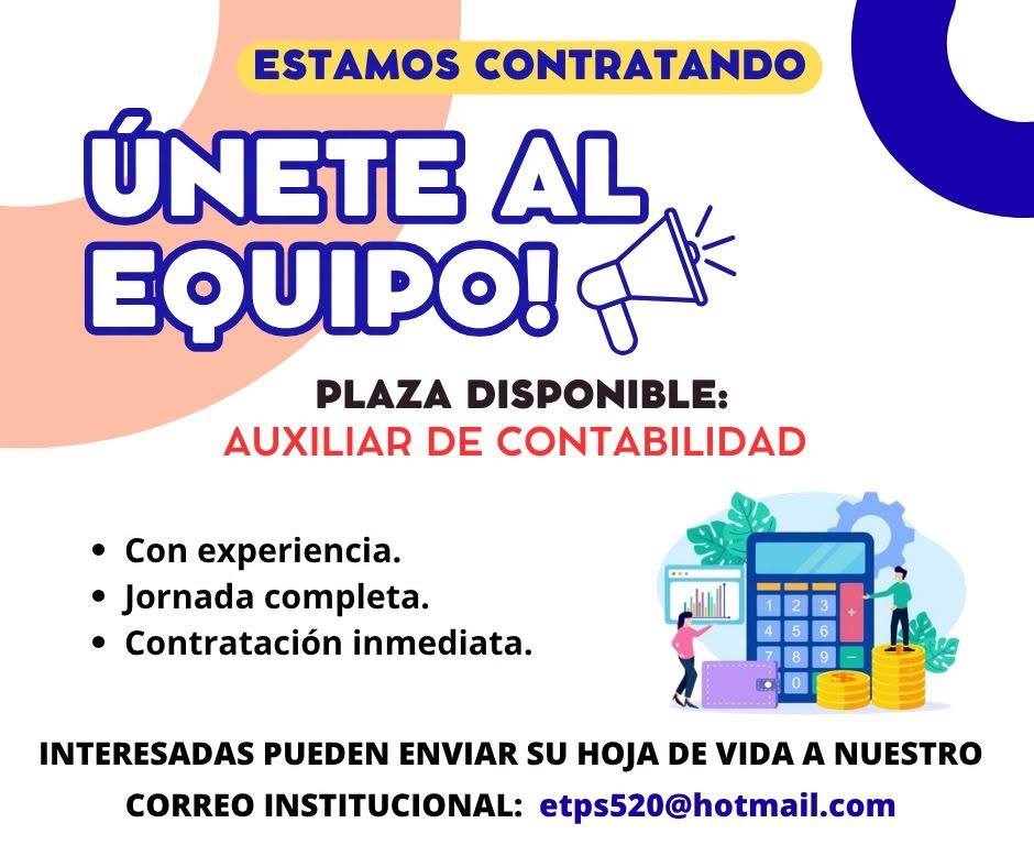 etps1010's tweet photo. OFERTAS LABORALES ITETPS: https://t.co/K2Aw7gna61