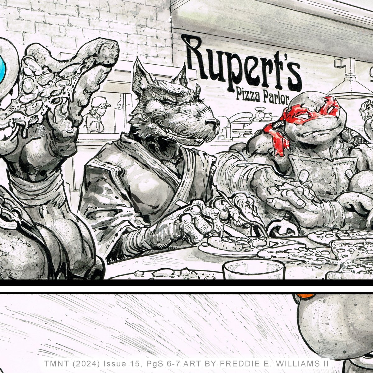 Freddieart's tweet photo. My art from the Teenage Mutant Ninja Turtles issue 15, page 06-07 from @idwpublishing

PLEASE Like/Comment/Follow for more art! :)
Original art available on https://t.co/sUOpX5ZLNL https://t.co/VwnDXvRQwe https://t.co/Q7tTlu9ZPr