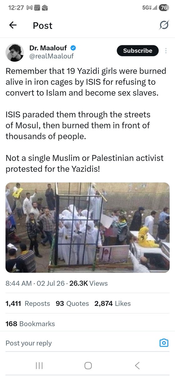 SlowIsPro's tweet photo. @Questioningisok @BasilTheGreat I know that Islam is lethal, sadistic and sexually perverted. https://t.co/ALwA9A6ddI