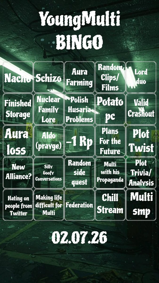 Mrs_Yamada_'s tweet photo. Sorry for late bingo I was at work ;(
#qsmp2 #qsmp2bingo #qsmp2multi https://t.co/XSqzFBFIMM