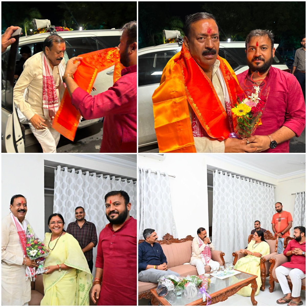 AnkitBhavsar22's tweet photo. धार पधारे अपेक्स बैंक प्रशासक श्री महेन्द्र सिंह यादव जी का धार सर्किट हाउस पर आत्मीय स्वागत एवं अभिनंदन किया।

इस अवसर पर केंद्रीय राज्य मंत्री धार सांसद श्री मति सावित्री ठाकुर जी ग्रामीण जिला अध्यक्ष श्री चंचल पाटीदार जी की गरिमामयी उपस्थिति रही..! https://t.co/0ffQ9wquAQ