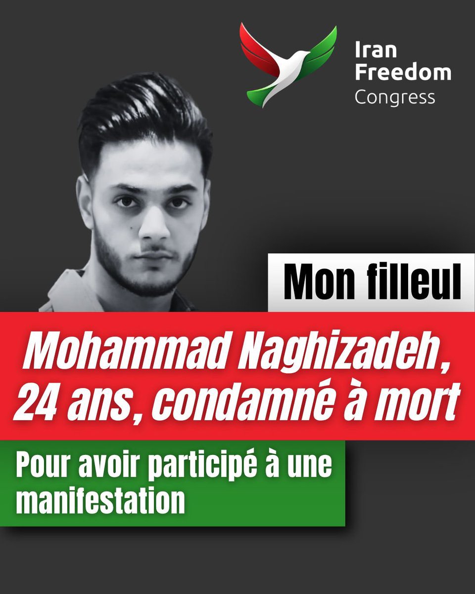 RomainEskenazi's tweet photo. Aujourd'hui, nous refusons de détourner le regard.
En Iran, des milliers de citoyens ont été arrêtés pour avoir manifester ou exprimé leurs convictions. 
Plus d'une vingtaine ont déjà été exécutés, tandis que des milliers d'autres restent dans la condamnations de la peine de mort.

Parrain de Mohammad Naghizadeh, j'appelle à sa protection et à celle de tous les prisonniers politiques.
Nul ne devrait être privé de sa liberté ou de sa vie pour avoir exercé sa liberté d'expression.
La France et la communauté internationale doivent rester pleinement mobilisées pour défendre les droits humains.

#Iran #FreeMohammadNaghizadeh #DroitsHumains #StopexcutioninIran @if_congress @aydahadi