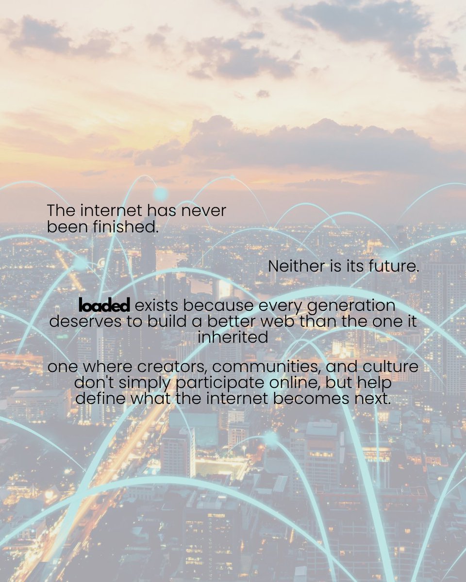 loadedalot's tweet photo. We're already building it.

#Loaded #FutureOfTheInternet #CreatorEconomy #DigitalCommunities #Technology #Web https://t.co/FLIZnTqB6o