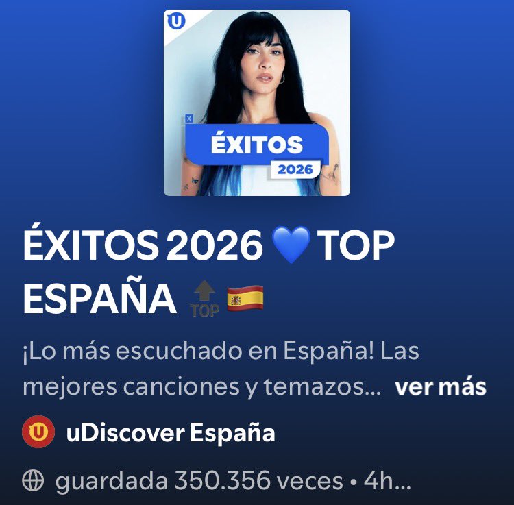 Kikilandia33's tweet photo. 📊 ‘no fue real’ de Chiara Oliver ha sido incluida en la Playlist Éxitos 2026 Top España 

https://t.co/A5yeOkFDr3 https://t.co/CYDf8aX7pu