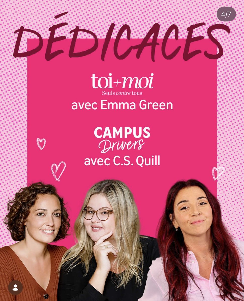 offcampusfrance's tweet photo. Lors de l’événement Book Club à Paris par Prime Video Emma Green et C.S Quill nous feront l’honneur d’être là pour des dédicaces et des exclus des deux prochaines adaptation française de Prime Video « TOI + MOI » et « Campus Drivers ». https://t.co/jYHSif8HQE