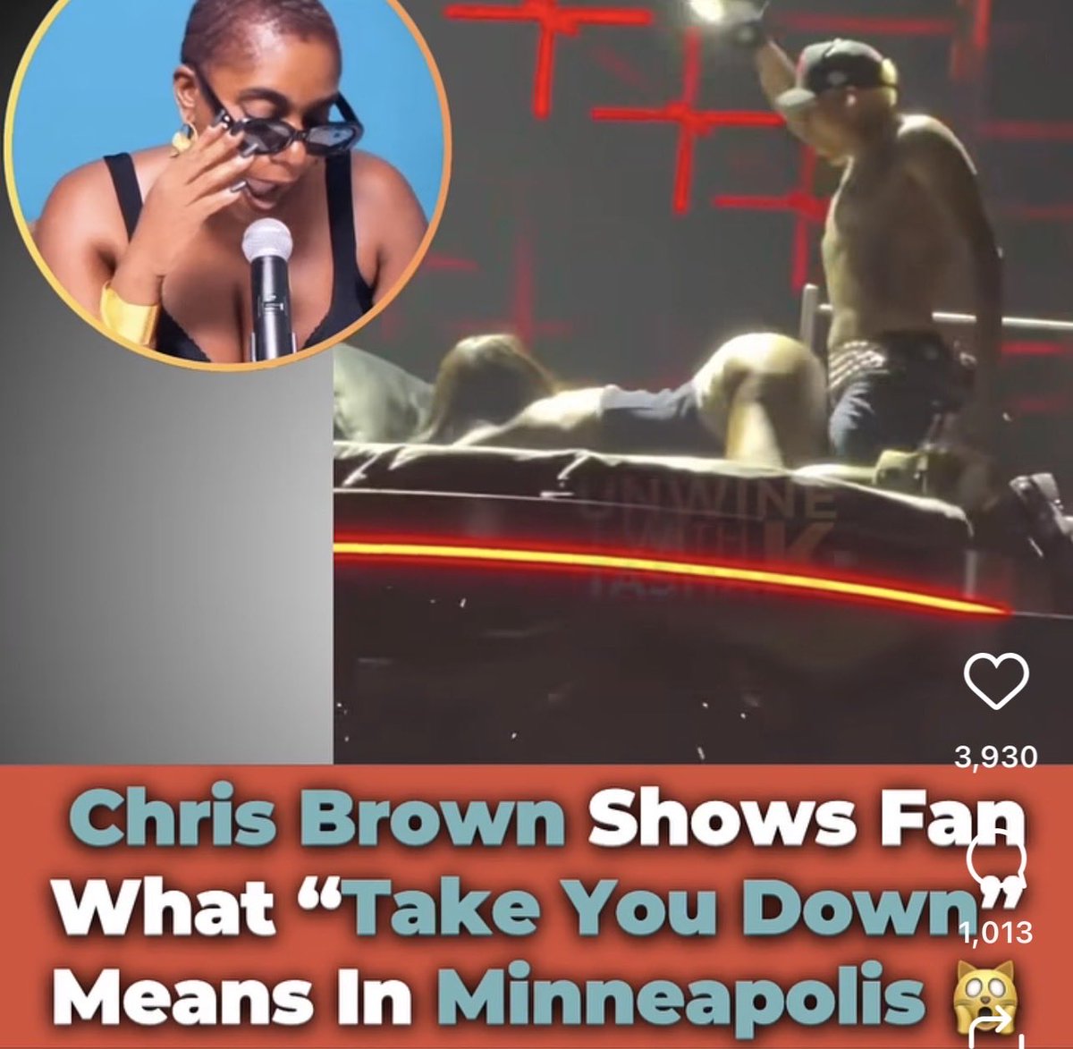 Esb7414's tweet photo. I’m sending my wife to @chrisbrown  concert tonight, I’m praying she leaves me for him 😂 😂 😂 https://t.co/i2fMzxN8wk